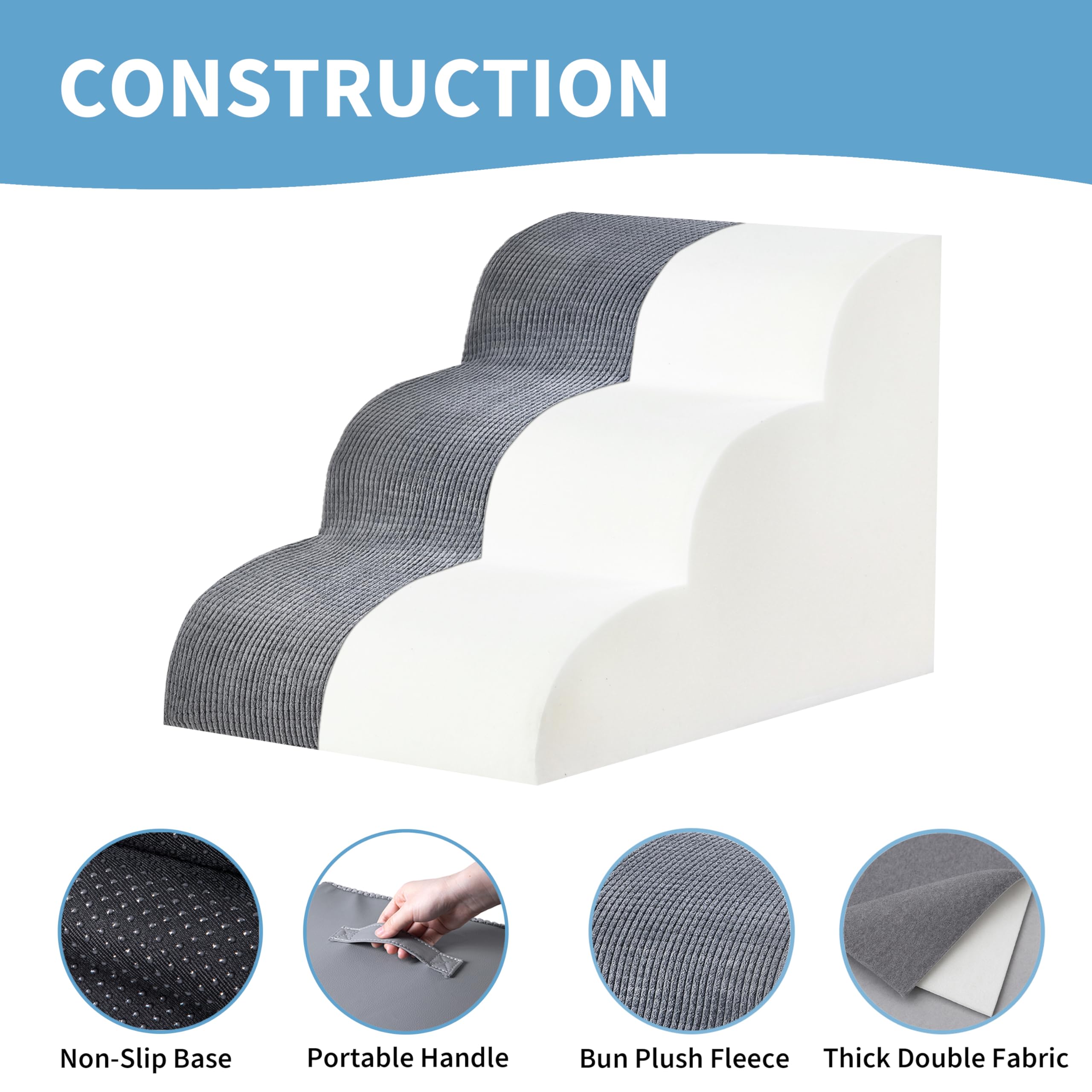 MYAXBD base antideslizante para escaleras de interior