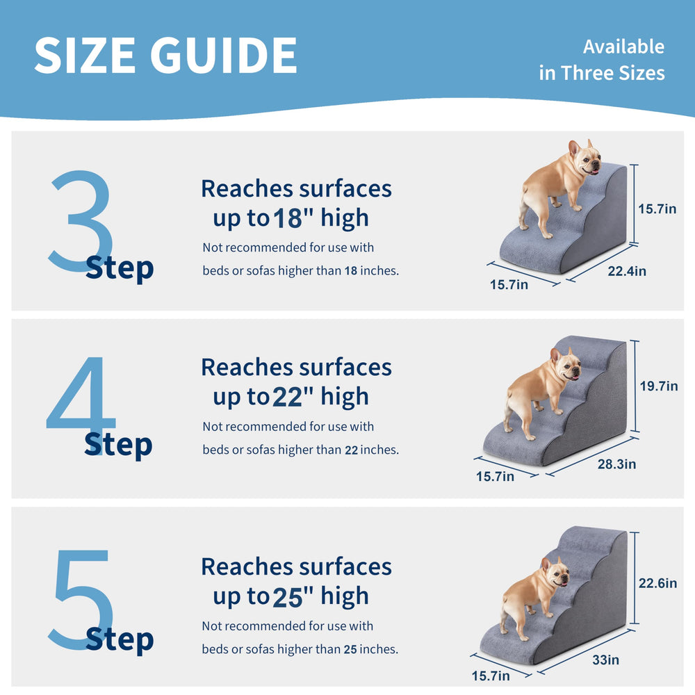 MYAXBD escalera para perros con espuma de alta densidad y soporte
