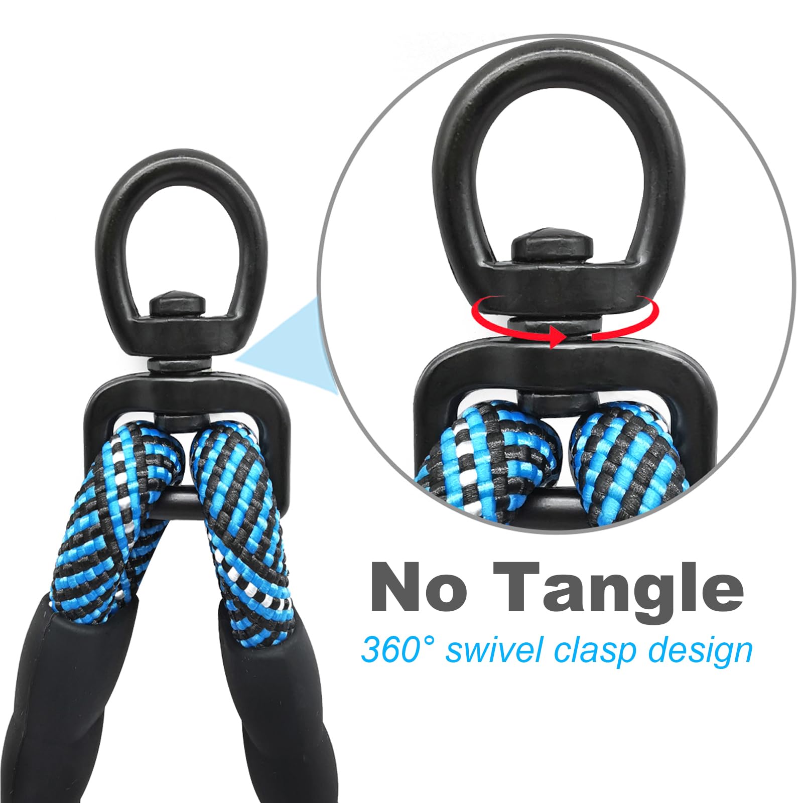 Mycicy cuerda-extensión para dos perros, extensión estable para caminatas.