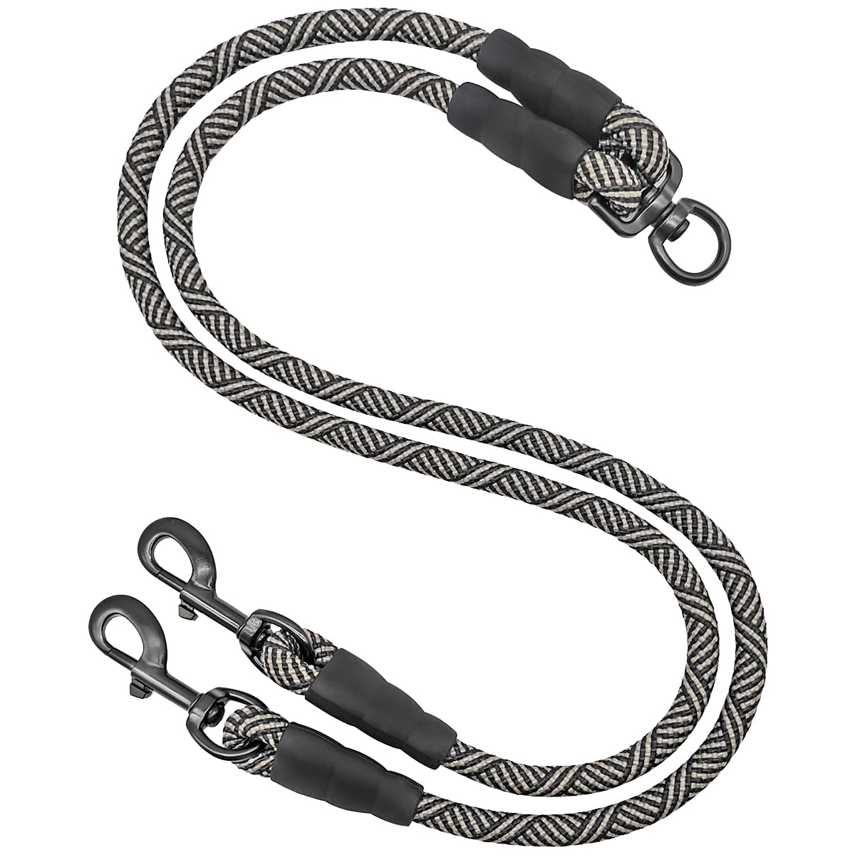 Mycicy doble correa acoplador sin enredos para paseos tranquilos.
