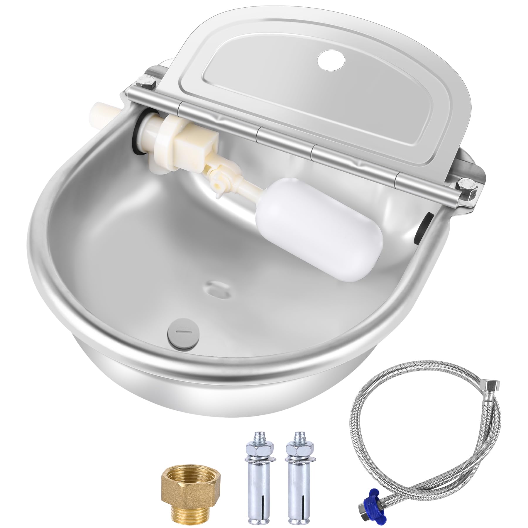 MYFAMIREA bebedero automático de acero inoxidable, duradero para granja
