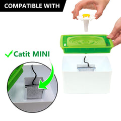 MyfatBOSS filtros de carbono para Catit Mini Flower: filtración eficiente de partículas