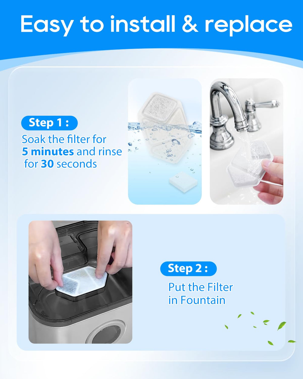 MyfatBOSS filtro para bebederos gatos, materiales naturales seguros para mascotas.