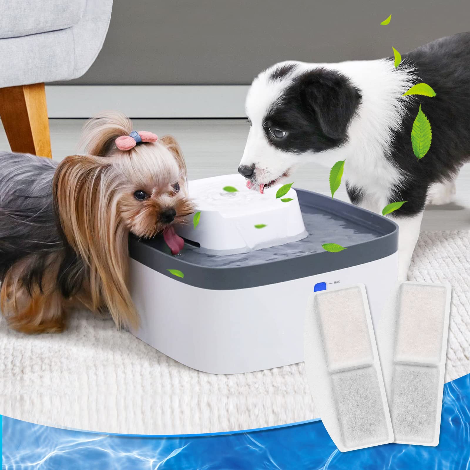 Instrucciones de uso y mantenimiento de la fuente para gatos.