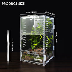MYGIIKAKA-terario-insectos-vision-360-grados, vista completa para alimentar y revisar a tus mascotas.