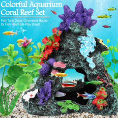 MyLifeUNIT plantas-artificiales-verdes: altura adecuada para acuario.