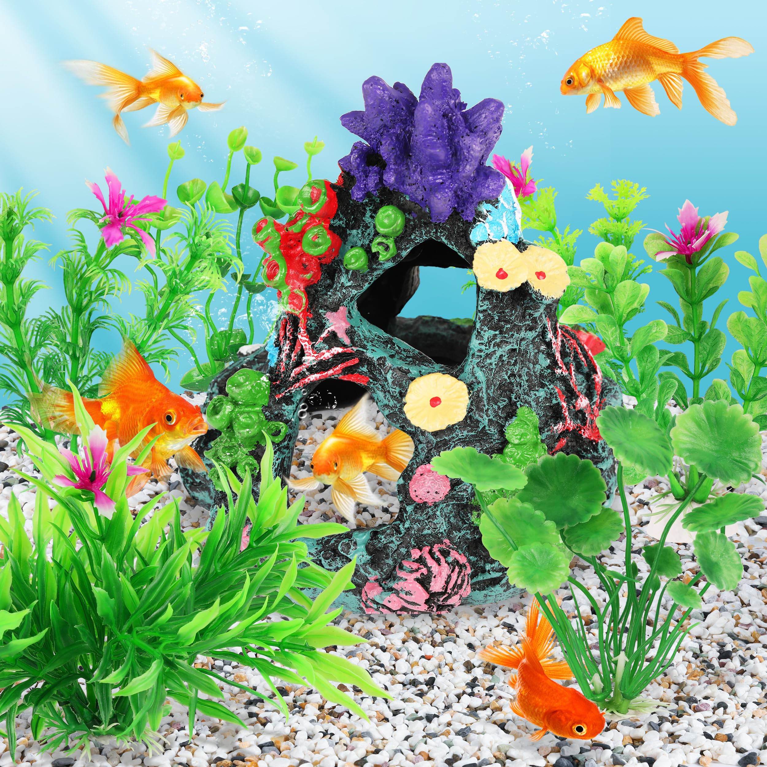 MyLifeUNIT decoracion-set-7-piezas: mejora visual del acuario.