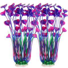 MyLifeUNIT plantas de acuario grandes, conjunto de 2 para decoración.