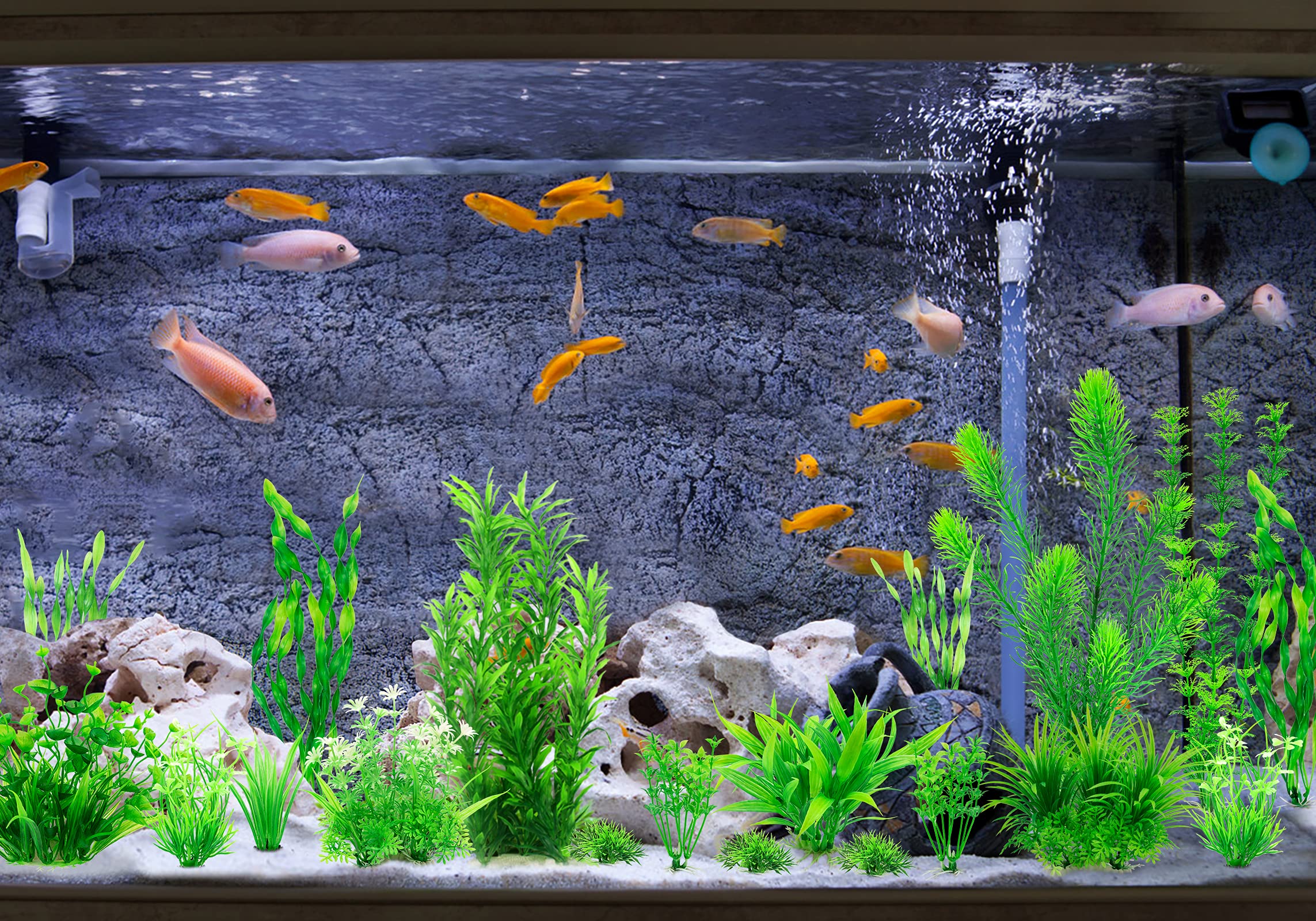 Conjunto de plantas MyLifeUNIT para acuario: sensación natural y fácil de organizar.