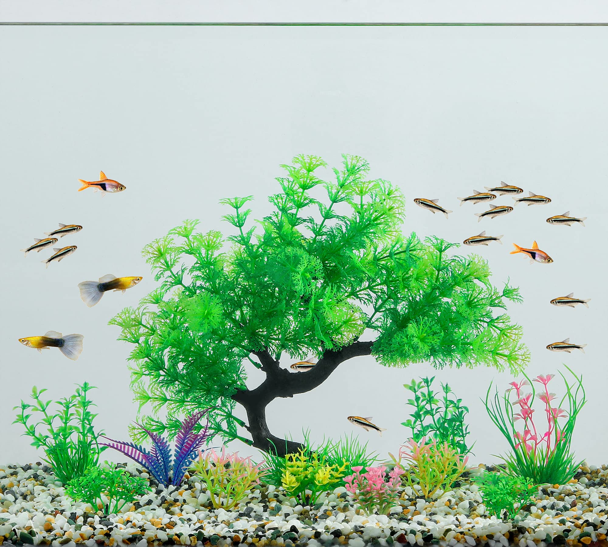 MyLifeUNIT conjunto decorativo para acuario 15 piezas: variedad y versatilidad.