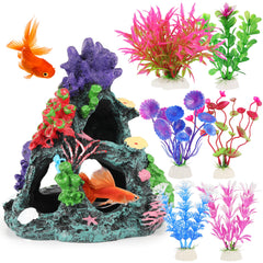 MyLifeUNIT set de plantas para acuario 7 piezas, realza el paisaje natural.