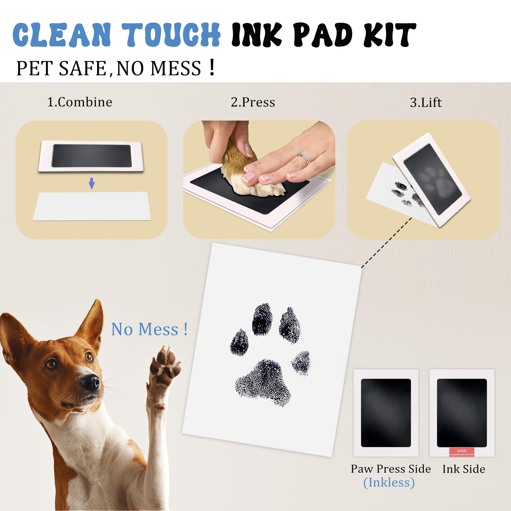 MYPAWLETS impresión de pata de perro lista para conservar.