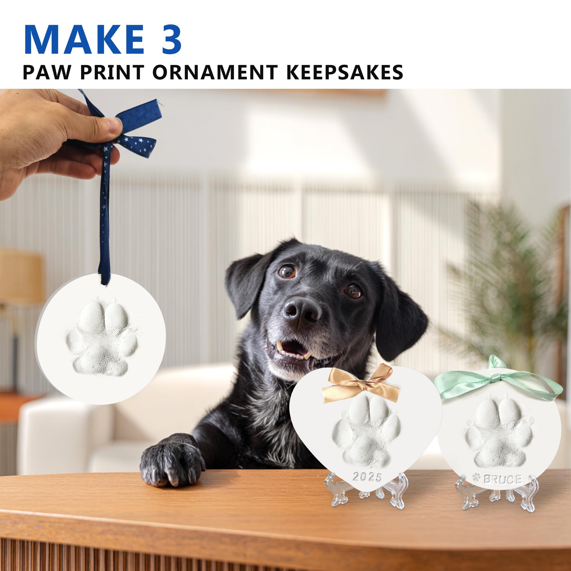 MYPAWLETS: kit completo para improntas de mascotas con instrucciones claras.