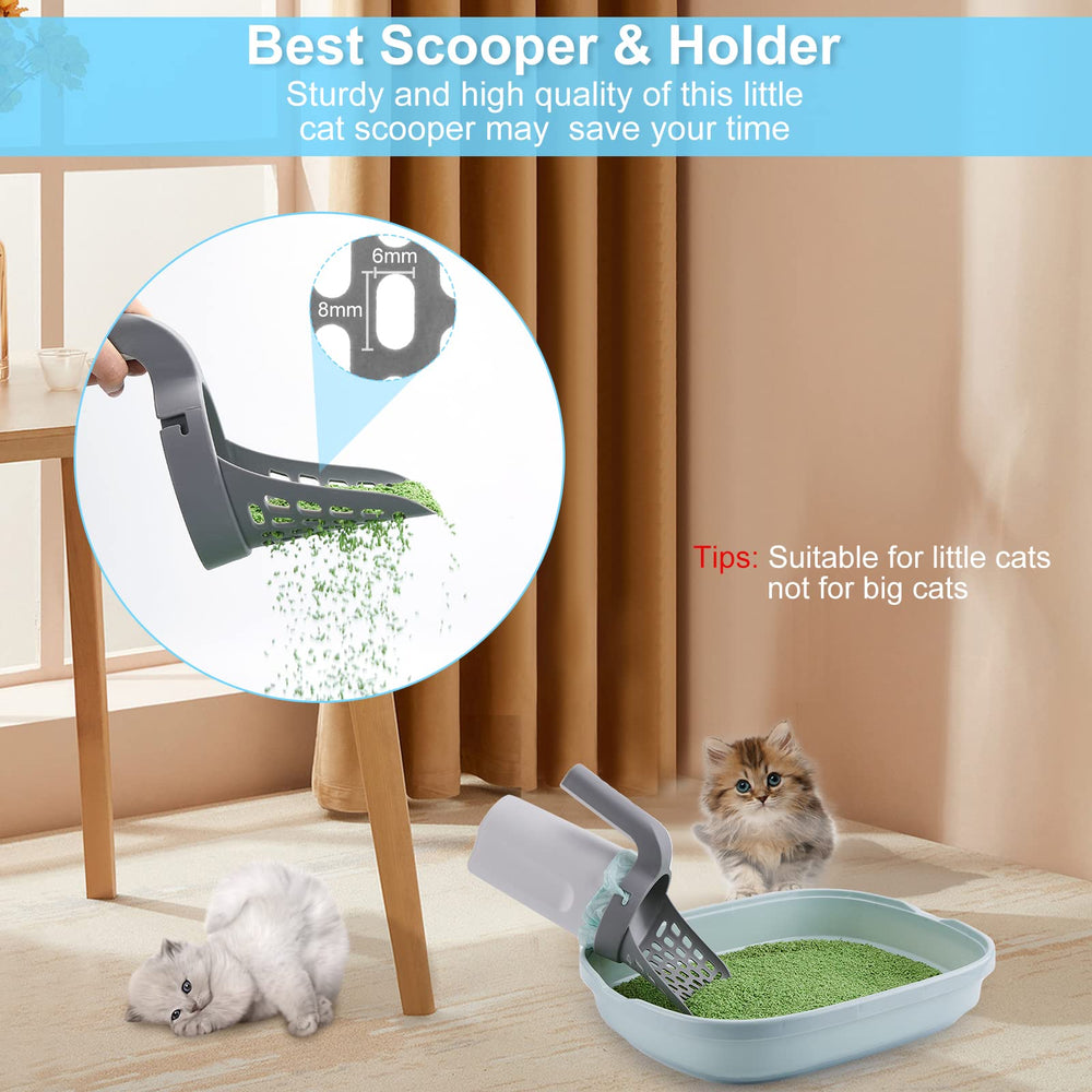 MYPIN dispensador de bolsas para arena de gato, uso cómodo y portátil.