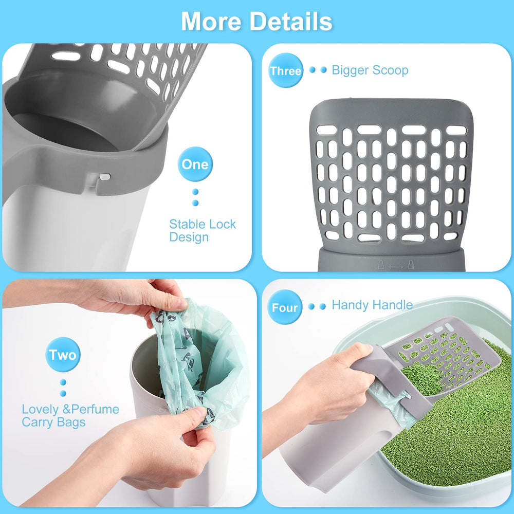 MYPIN pala recogedora de gran capacidad para gatos.
