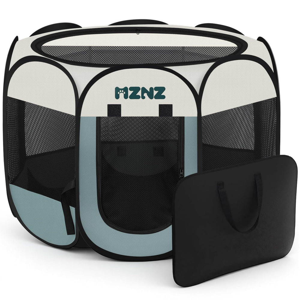 MZNZ jaula de juego plegable para perros y gatos en uso interior.