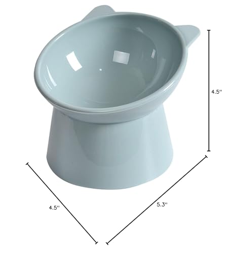 NABOKIO cuenco para cara plana azul comodidad al comer.