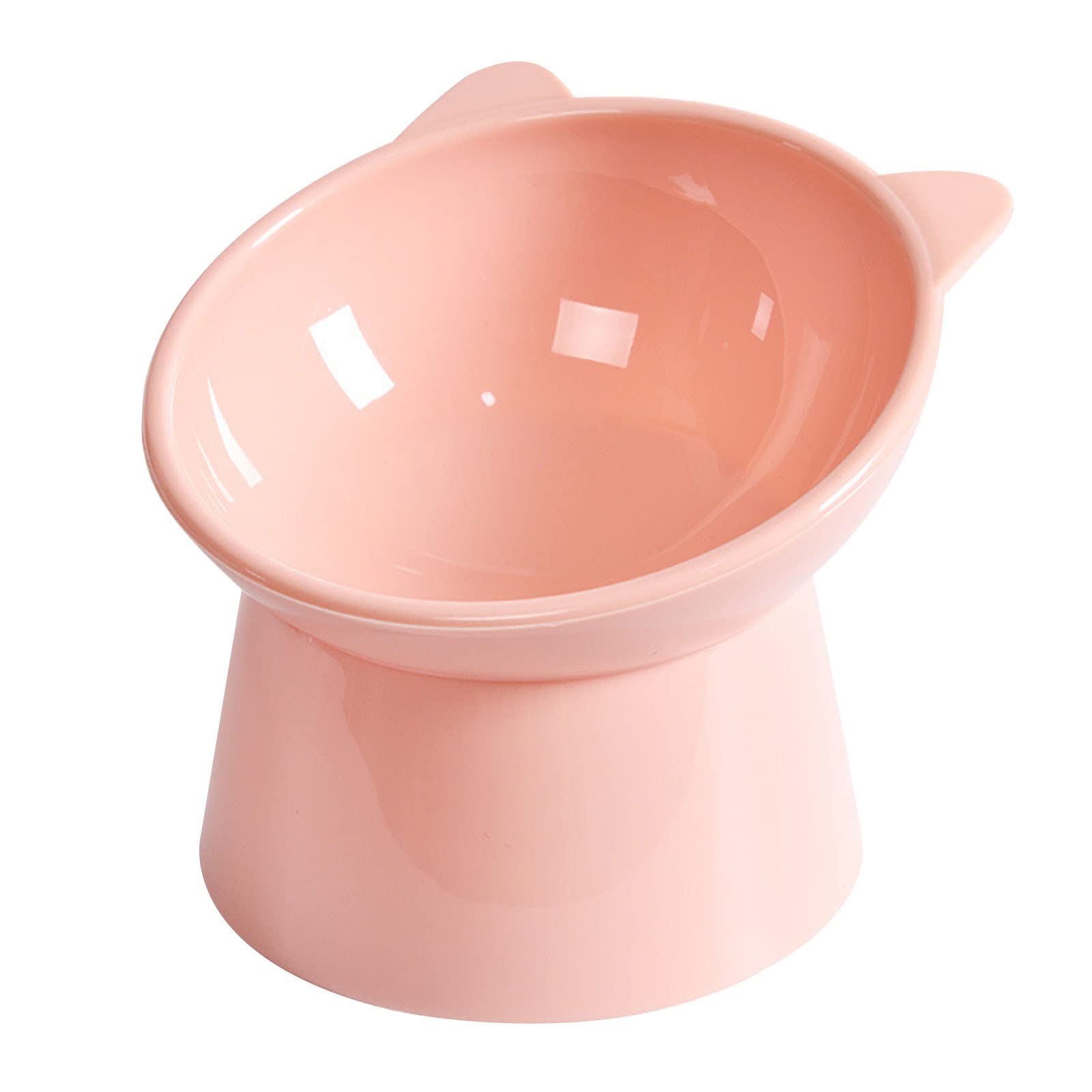 NABOKIO tazón inclinado rosa facilita la comida centrada y reduce salpicaduras