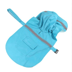 NACOCO capa de lluvia XXXL para perro con reflejo trasero, mejora visibilidad nocturna.