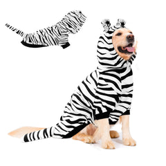 NACOCO disfraz de tigre blanco para perro, ideal para la noche de brujas y fotos.