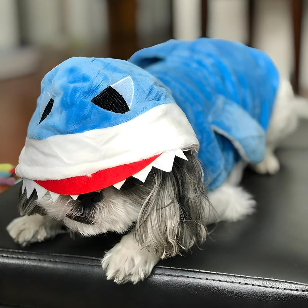Disfraz tiburón de Nacoco azul; cómodo y suave para uso diario en otoño e invierno.