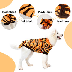 NacoCo sudadera capucha para perro tigre, cómoda y fácil de vestir