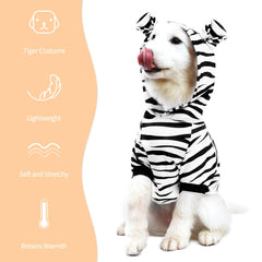 NACOCO sudadera de tigre blanco para perro, perfecta para uso diario frío.