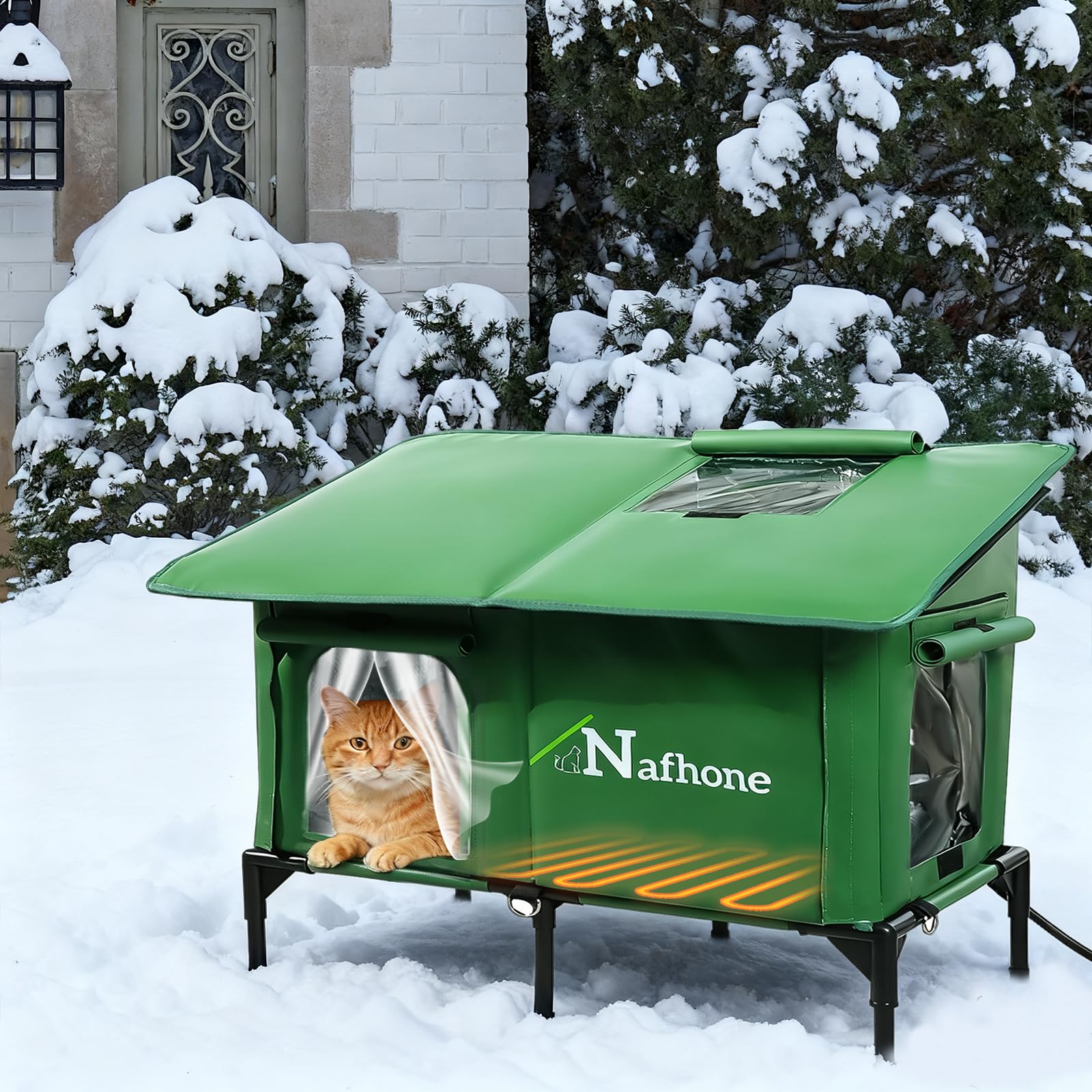 Espacio amplio Nafhone, ideal para varios gatos.