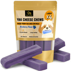 NAK Chews queso yak para perros grandes, enfoque dental, ayuda a la higiene oral.