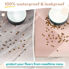 Nalalas alfombrilla protege suelos de comida y agua, ideal para hogares activos