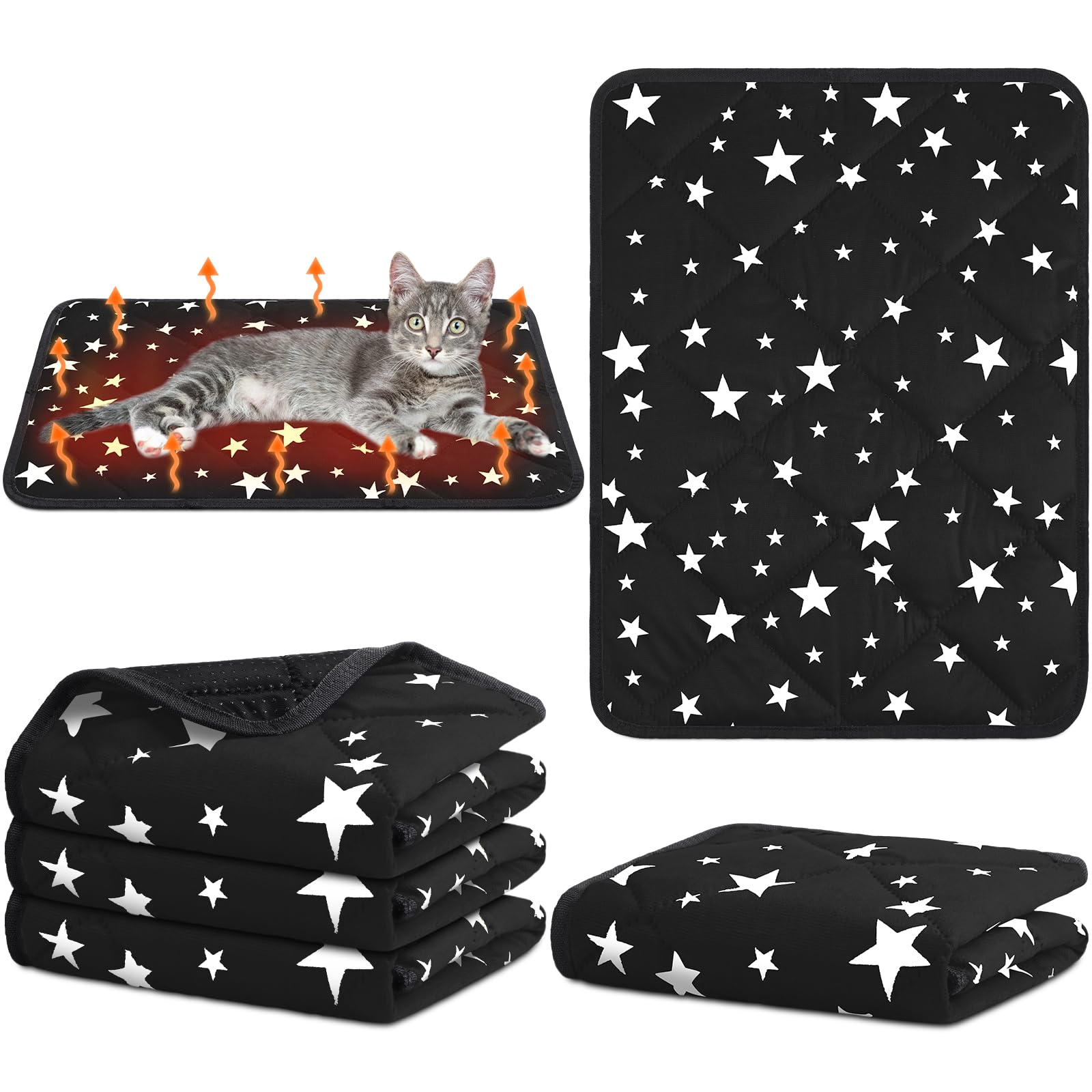 Namalu 4 packs de camas autocalentantes para mascotas, ideal para dormir cálido.