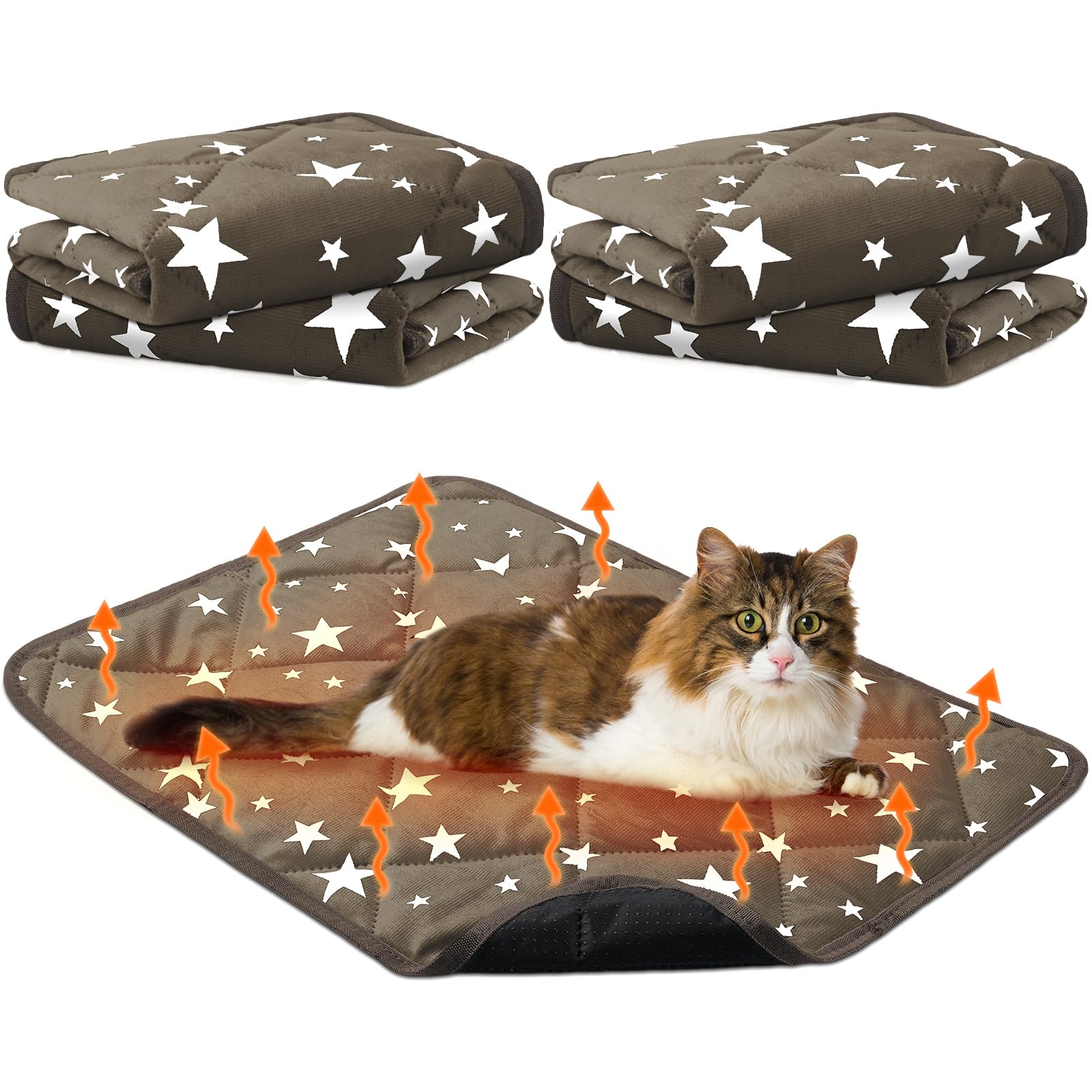 Namalu almohadilla auto calentante con diseño estrella para siestas cálidas de mascotas