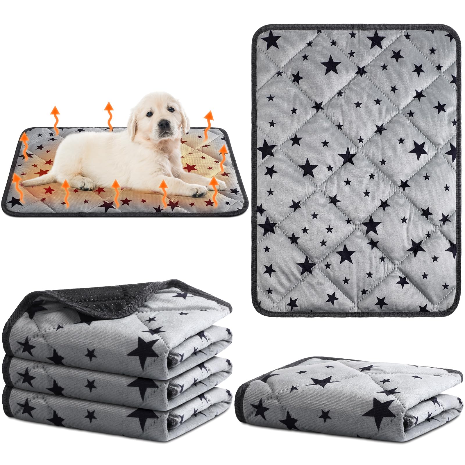 Namalu cama autocalentable para gatos con estrellas, ideal para siestas confortables