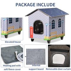 NAMOTEK cama-gato aislada interior: confort cálido para siestas tranquilas