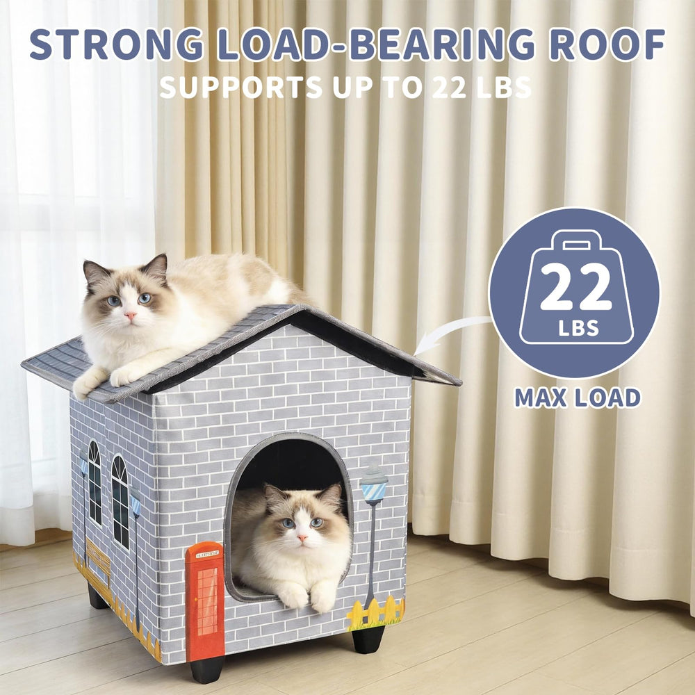 NAMOTEK casa-gato impermeable exterior: refugio resistente a la intemperie