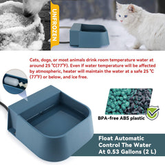 NAMSAN agua caliente para gatos y perros, ideal para días fríos.