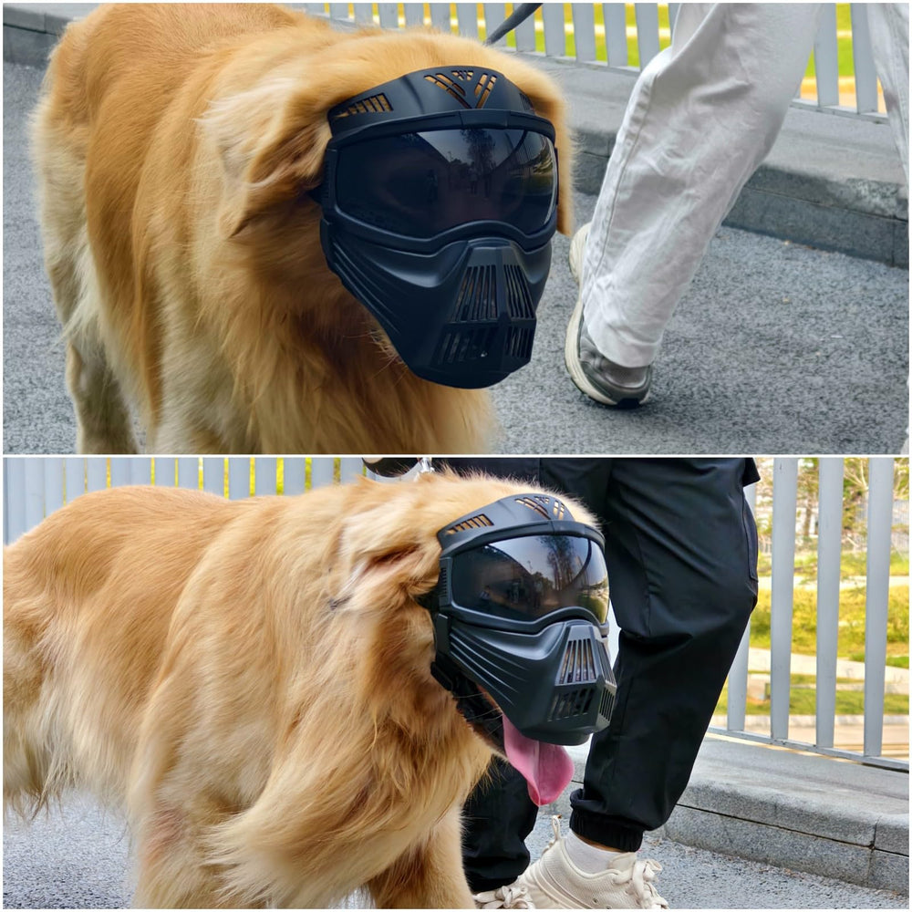Bozal integrado de NAMSAN protege la boca sin comprometer la visión.