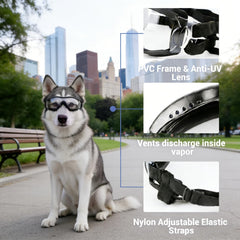 Gafas NAMSAN con correas elásticas, ajuste estable durante paseos.