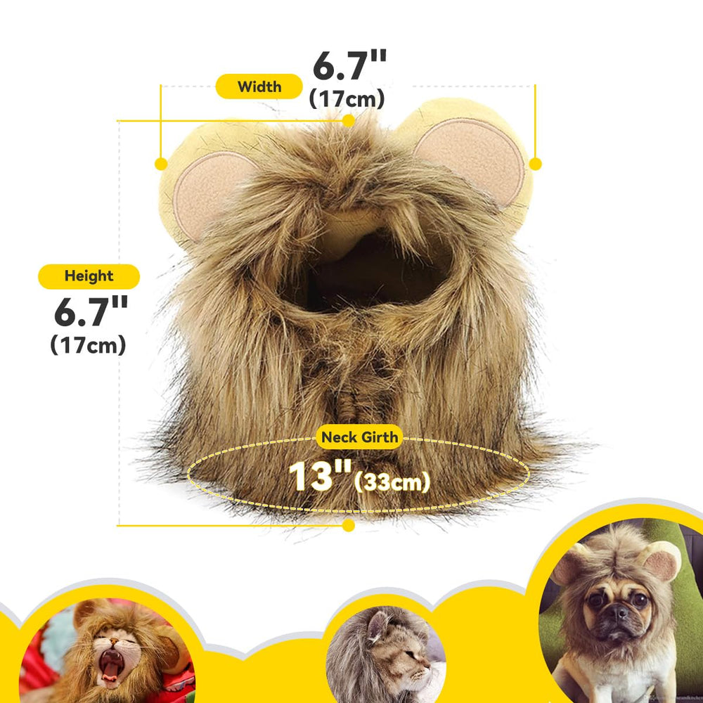 NAMSAN león-mane para gato pequeño, aporta calidez y diversión en Halloween