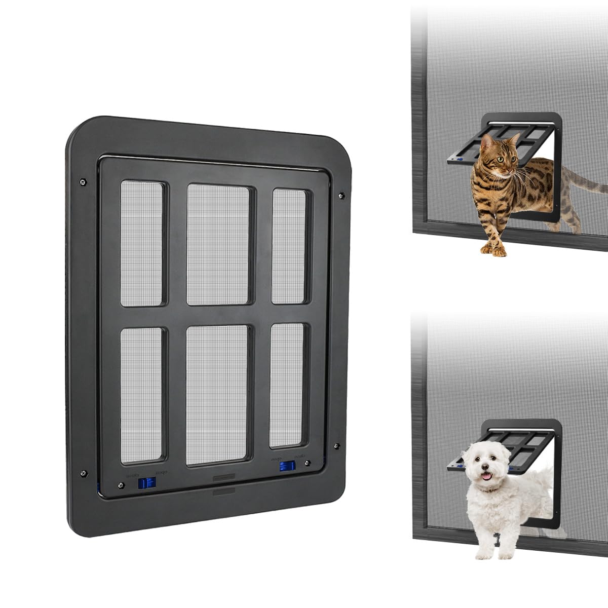 NAMSAN puerta-gato de malla magnética con cierre seguro