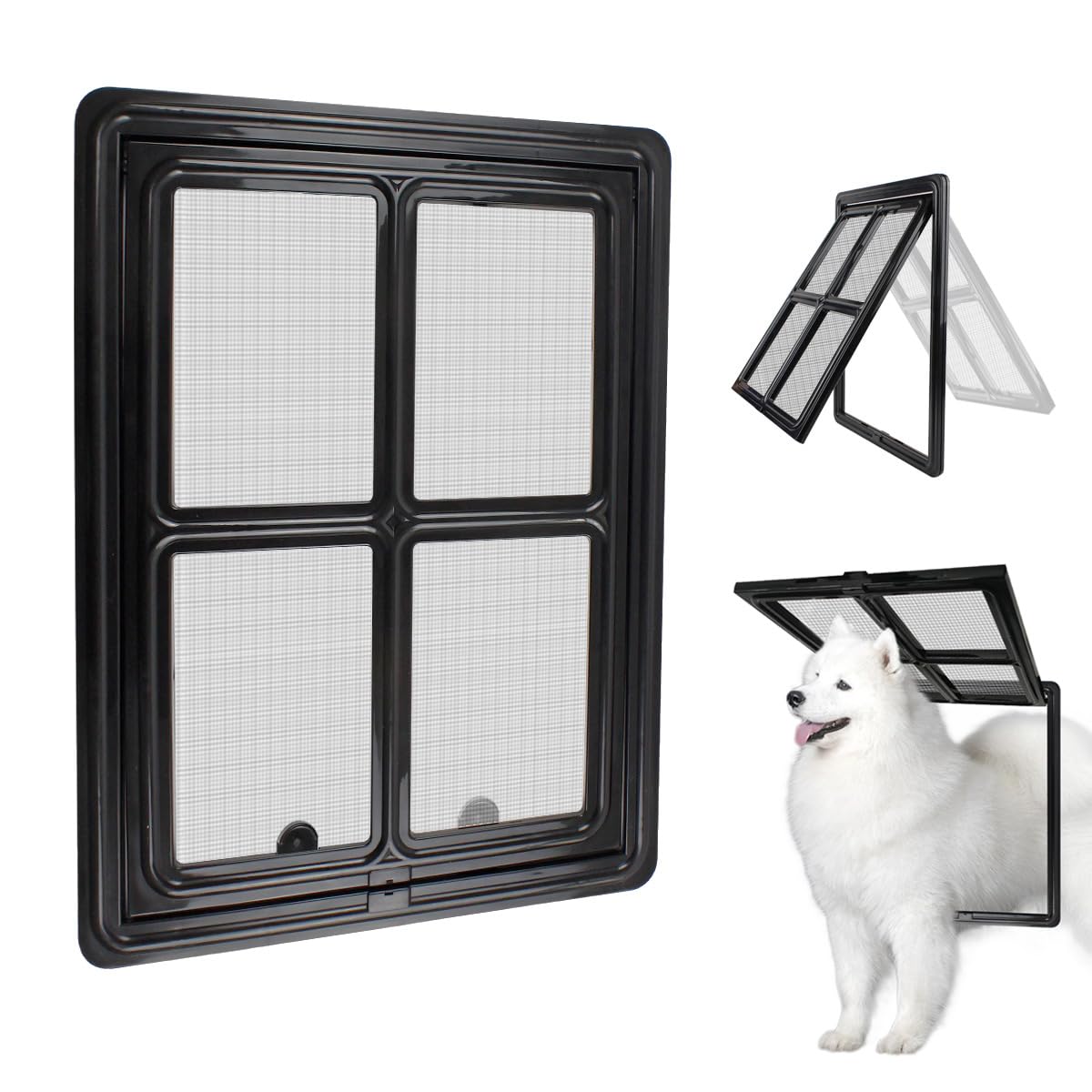 NAMSAN puerta de pantalla para perros 12x16 pulgadas, acceso cómodo para mascotas