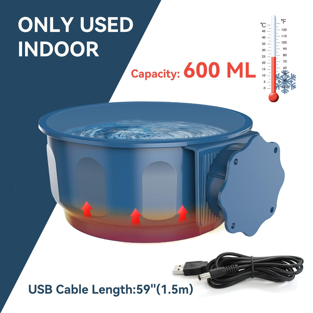 Cable usb incluido para alimentar el tazón NAMSAN