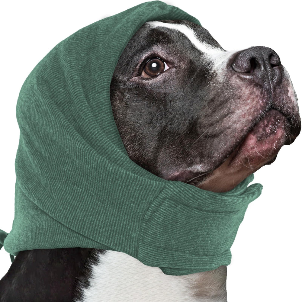 Nanaki capa calmante para orejas de perro, ayuda a calmarse durante tormentas y ruidos fuertes.