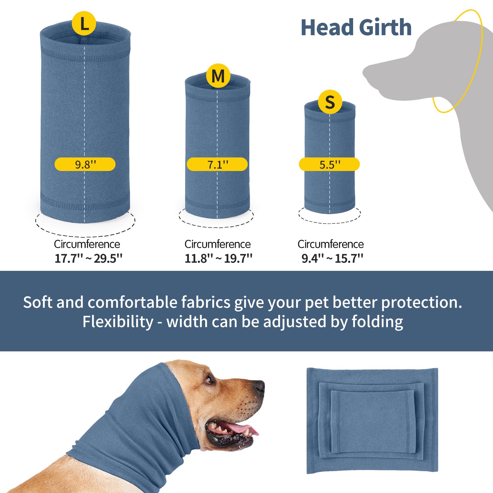 Nanaki cobertura-cabeza-perro-frío: mantiene cabeza y orejas cálidas al salir.