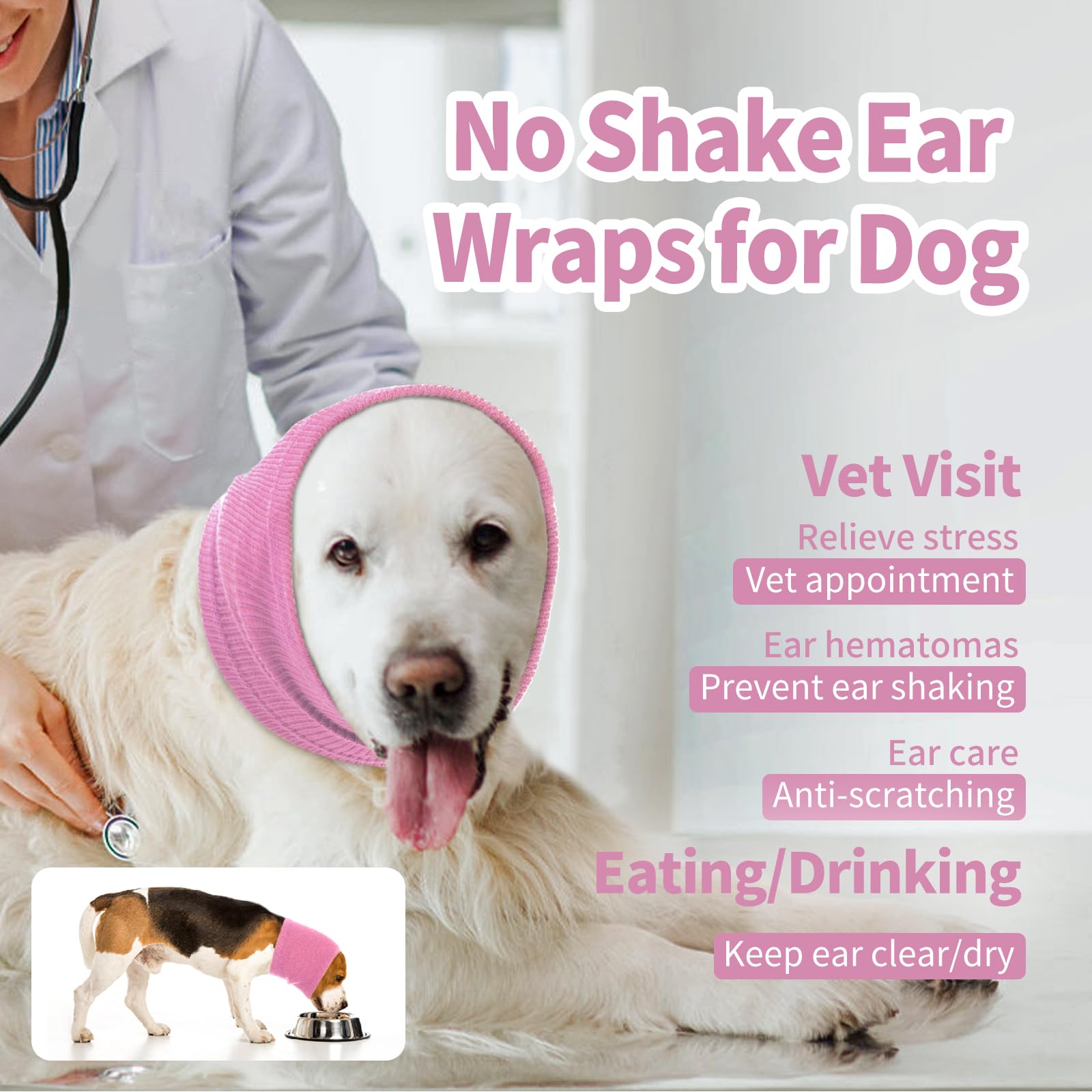 Nanaki protector de orejas para perro ante ruidos fuertes.