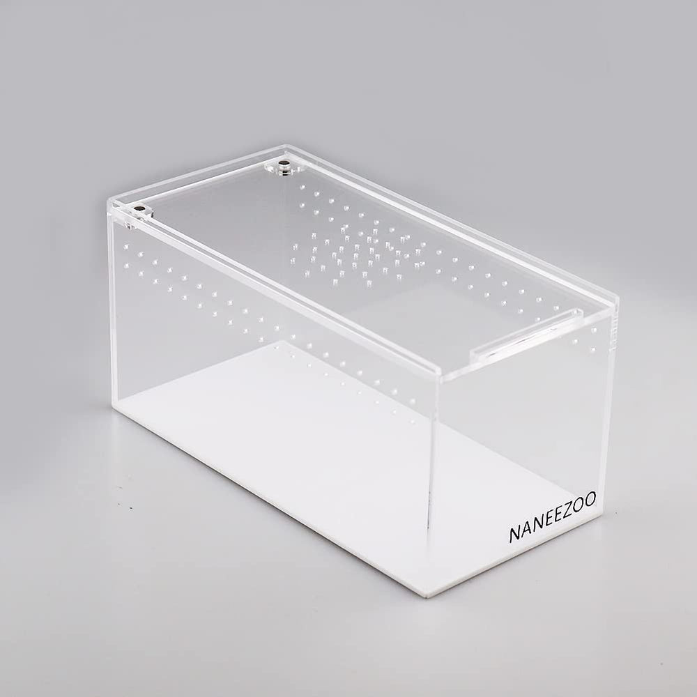 NANEEZOO Terrario acrílico magnético visión 360 para observar desde cualquier ángulo