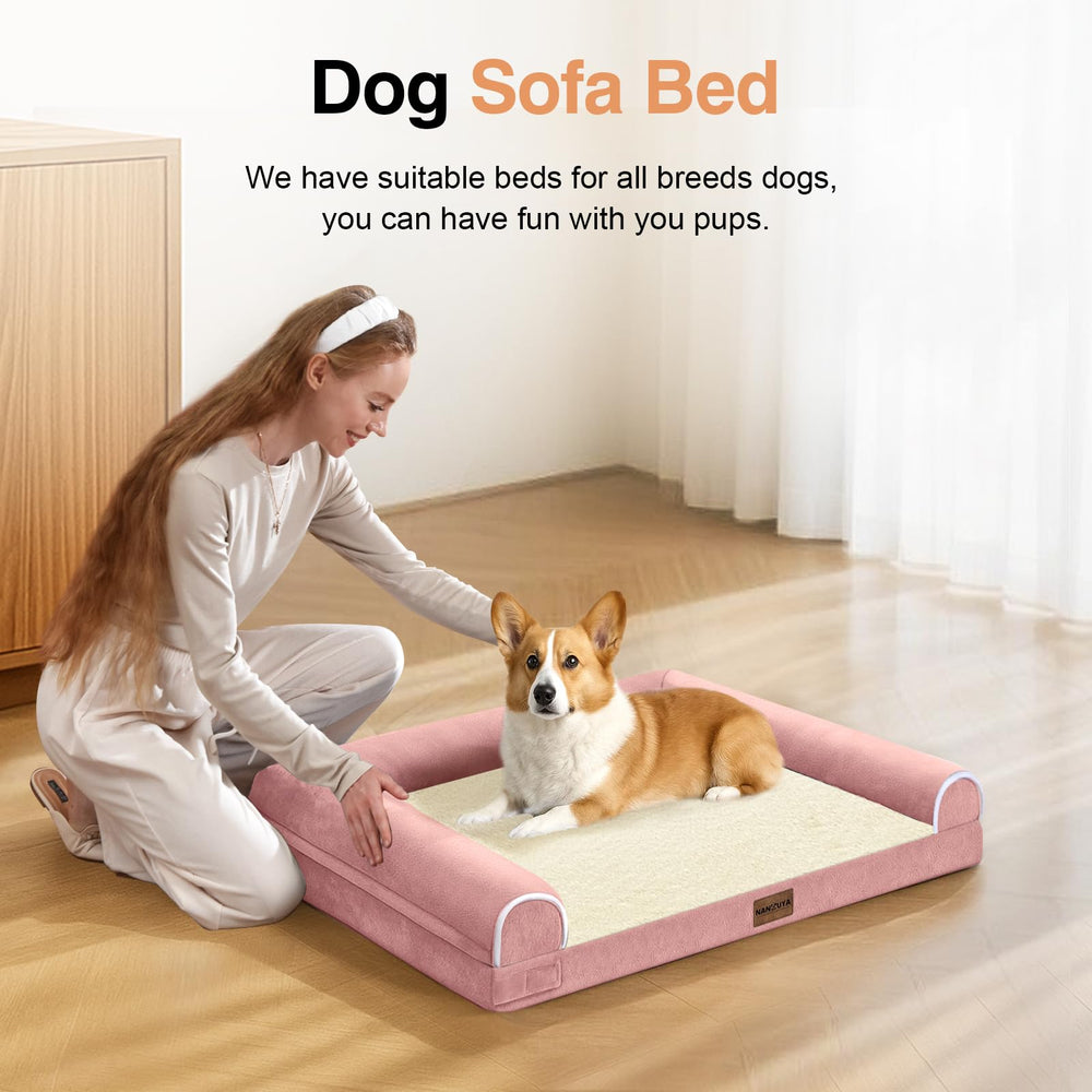 Cama Nanunya con espuma ortopédica tipo huevo para distribución del peso.