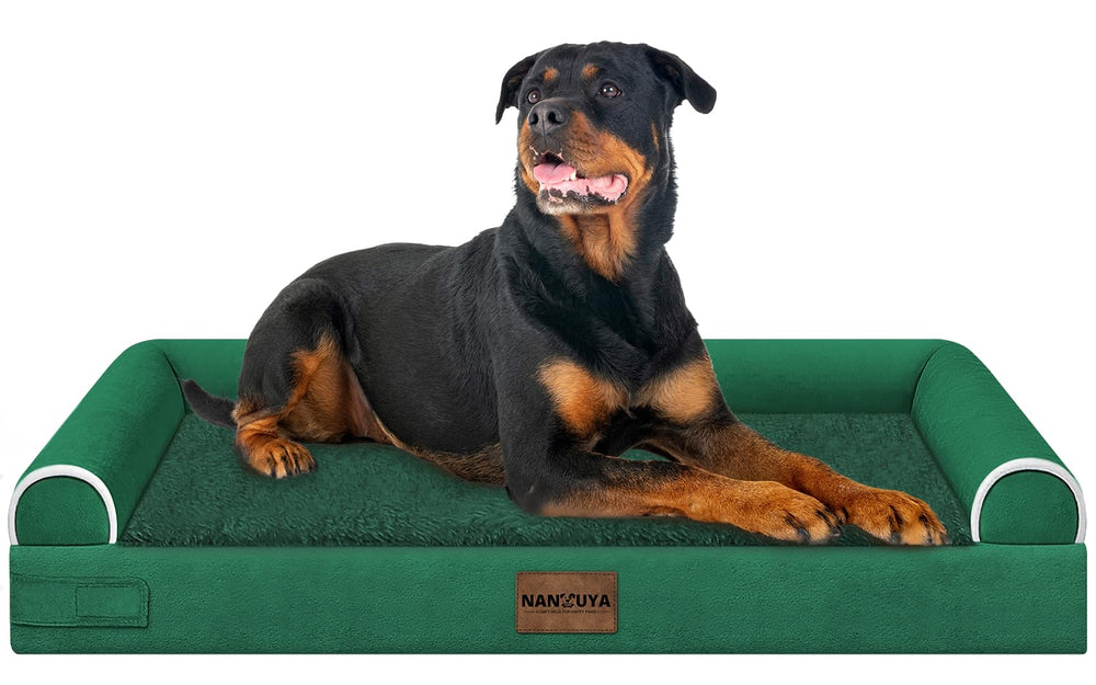 NANUYA cama ortopédica para perros grandes con espuma en panal para soporte