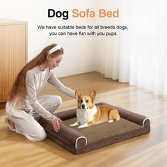 Almohadillas 3 lados NANUYA crean un nido cómodo para perros pequeños.
