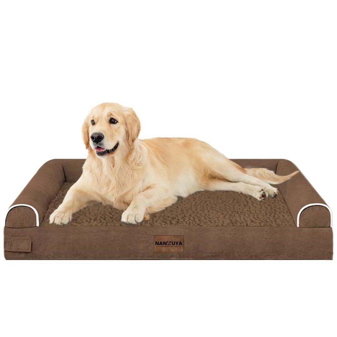 NANUYA cama de dimensiones 26x22 pulgadas ideal para perros grandes.